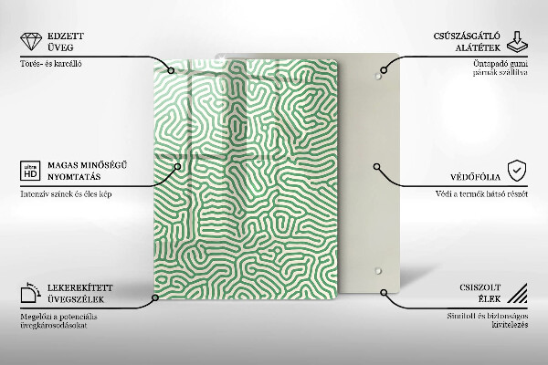 Glasskärbräda Natur bambu