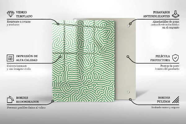 Glasskärbräda Natur bambu