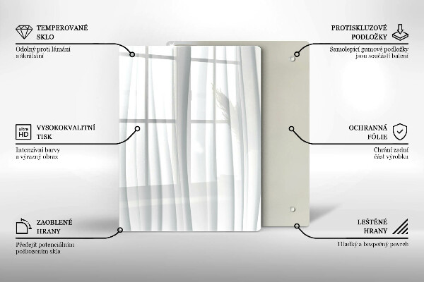 Glasskärbräda Monstera lämnar