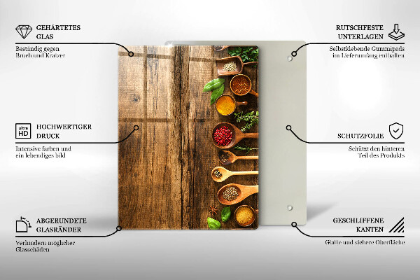 Glasskärbräda Träskivor och löv