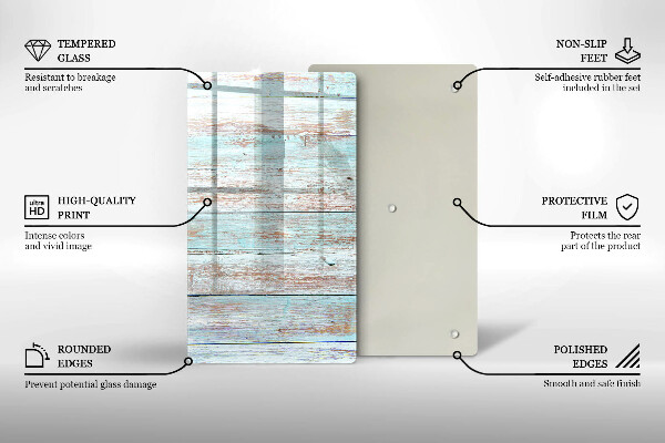 Glasskärbräda Gamla vintagebrädor