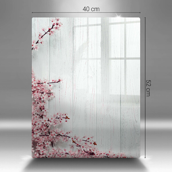 Glasskärbräda Blommor på brädorna