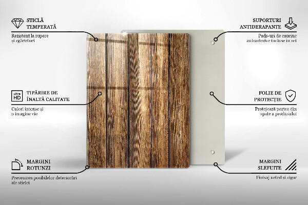 Glasskärbräda Blommor på brädorna