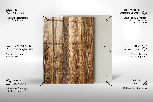 Glasskärbräda Blommor på brädorna