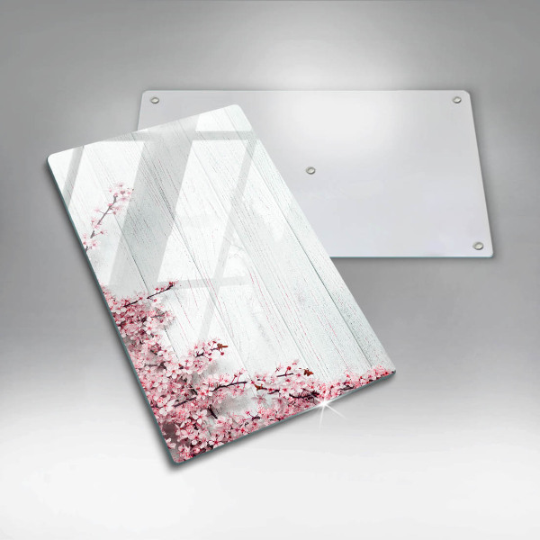 Glasskärbräda Blommor på brädorna