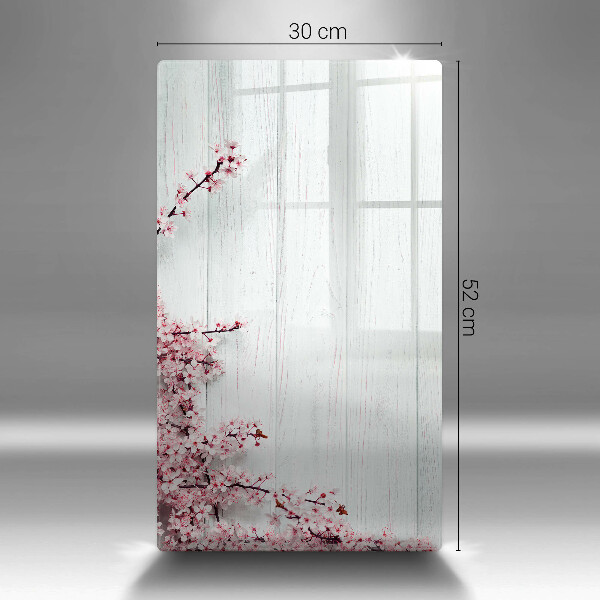 Glasskärbräda Blommor på brädorna