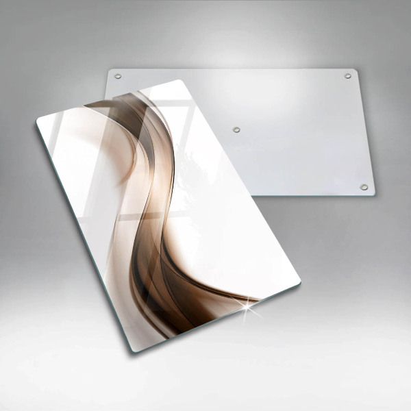 Glasskärbräda Abstrakta bruna linjer