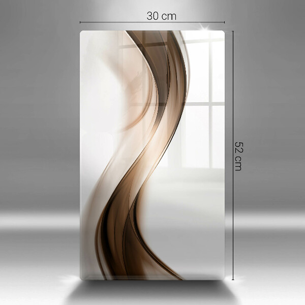 Glasskärbräda Abstrakta bruna linjer