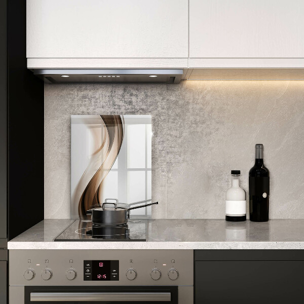 Glasskärbräda Abstrakta bruna linjer