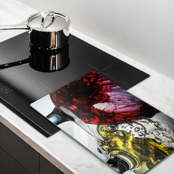 Skärbräda i härdat glas Glas vin