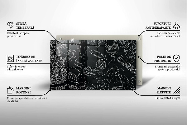 Skärbräda i härdat glas Kökstillbehör