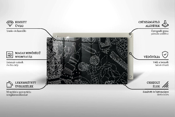 Skärbräda i härdat glas Kökstillbehör