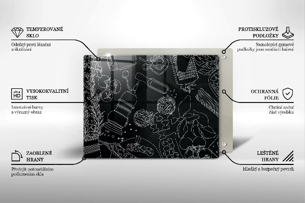 Skärbräda i härdat glas Kökstillbehör