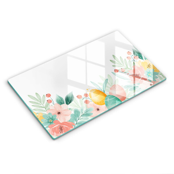 Skärbräda i härdat glas påskägg