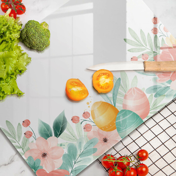 Skärbräda i härdat glas påskägg