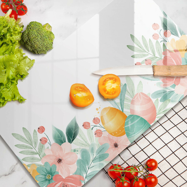 Skärbräda i härdat glas påskägg