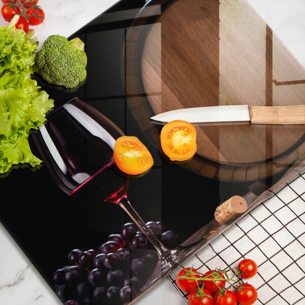 Skärbräda i härdat glas Vinfatsglas