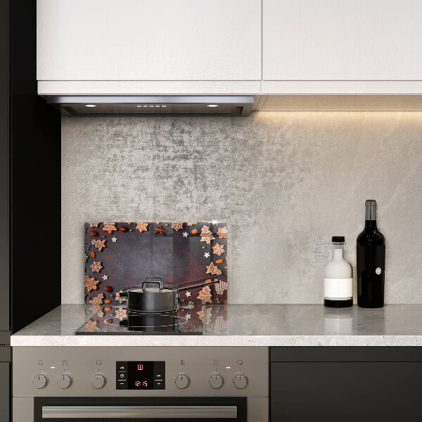 Skärbräda i härdat glas Jul pepparkakor