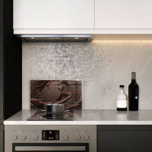 Skärbräda i härdat glas Flytande choklad