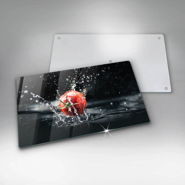 Skärbräda i härdat glas Tomat i vatten