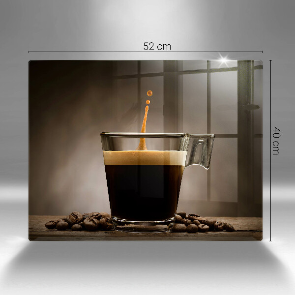 Skärbräda i härdat glas Glas och kaffebönor