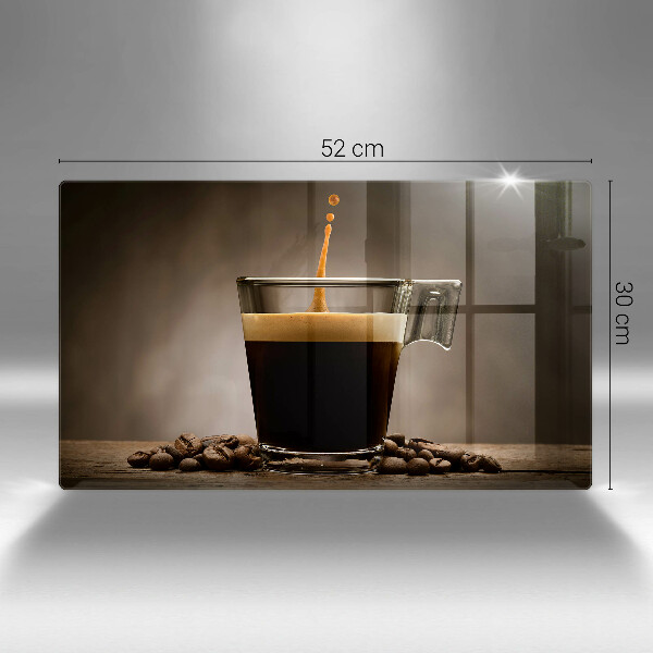 Skärbräda i härdat glas Glas och kaffebönor