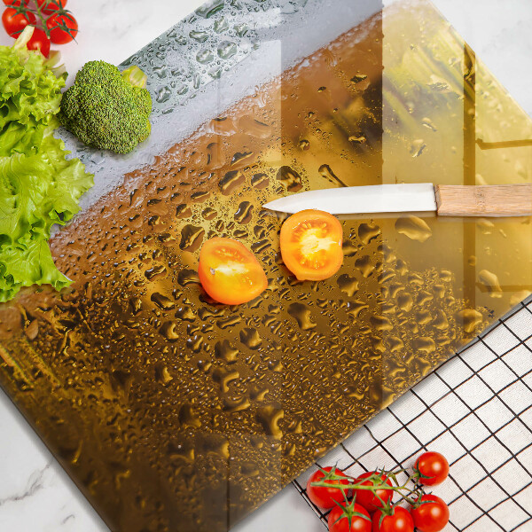 Skärbräda i härdat glas Blöt glas öl