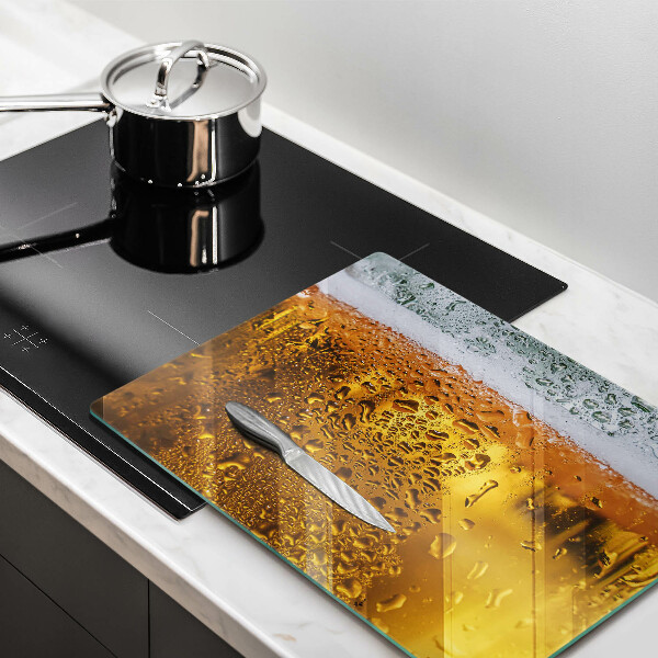 Skärbräda i härdat glas Blöt glas öl