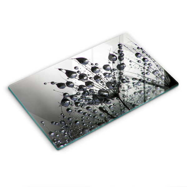 Skärbräda i härdat glas Maskrosor och dagg