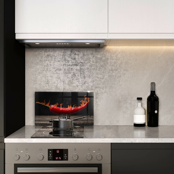 Skärbräda i härdat glas Varm chilipeppar