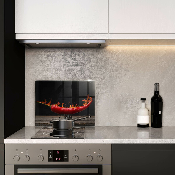 Skärbräda i härdat glas Varm chilipeppar