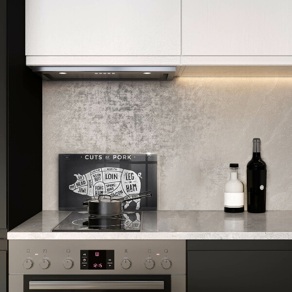 Skärbräda i härdat glas Fläskkött