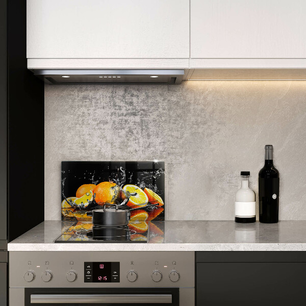 Skärbräda i härdat glas Saftig orange frukt