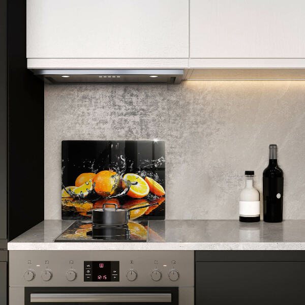 Skärbräda i härdat glas Saftig orange frukt