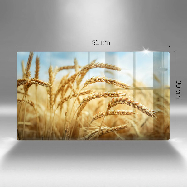 Skärbräda i härdat glas Öron av säd på fältet