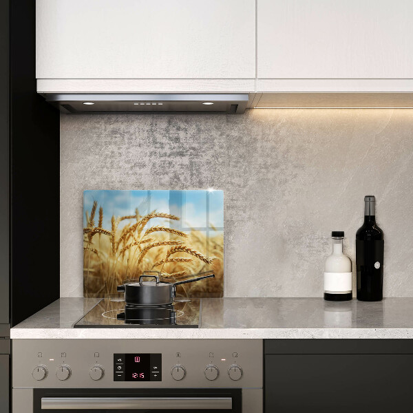 Skärbräda i härdat glas Öron av säd på fältet