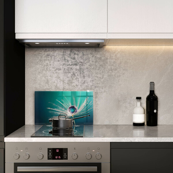 Skärbräda i härdat glas Dagg på maskrosen