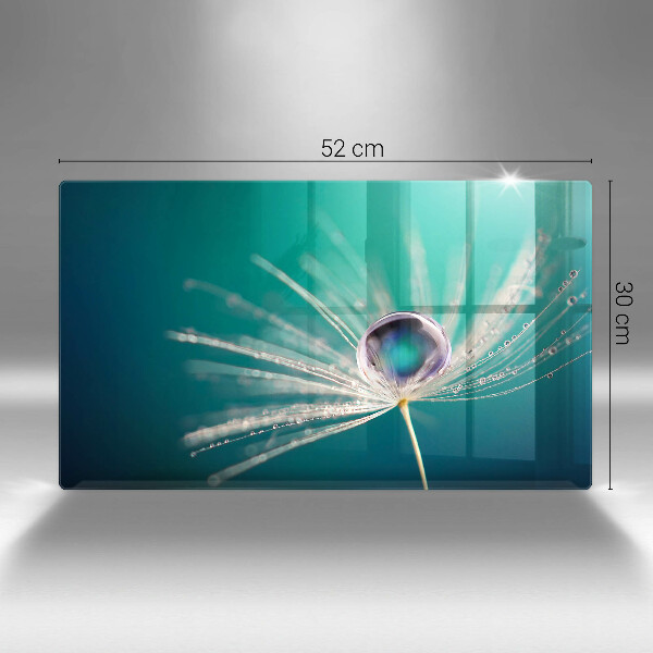 Skärbräda i härdat glas Dagg på maskrosen