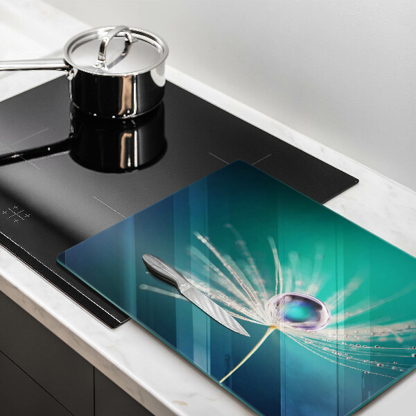 Skärbräda i härdat glas Dagg på maskrosen