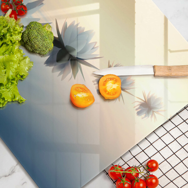 Skärbräda av glas Näckrosblommor