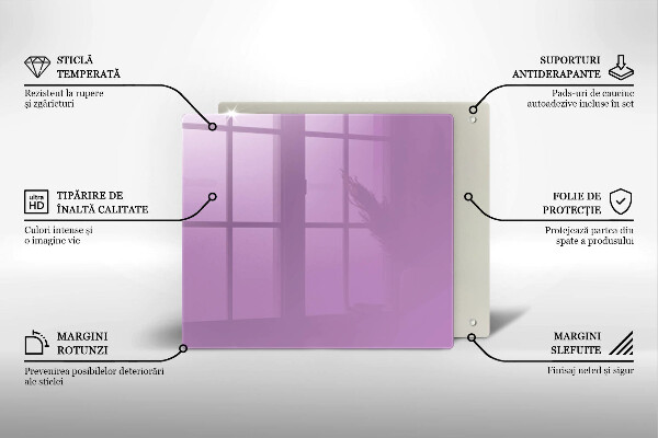 Skärbräda av glas Kolor fioletowy