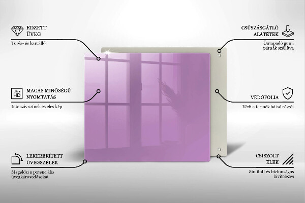 Skärbräda av glas Kolor fioletowy