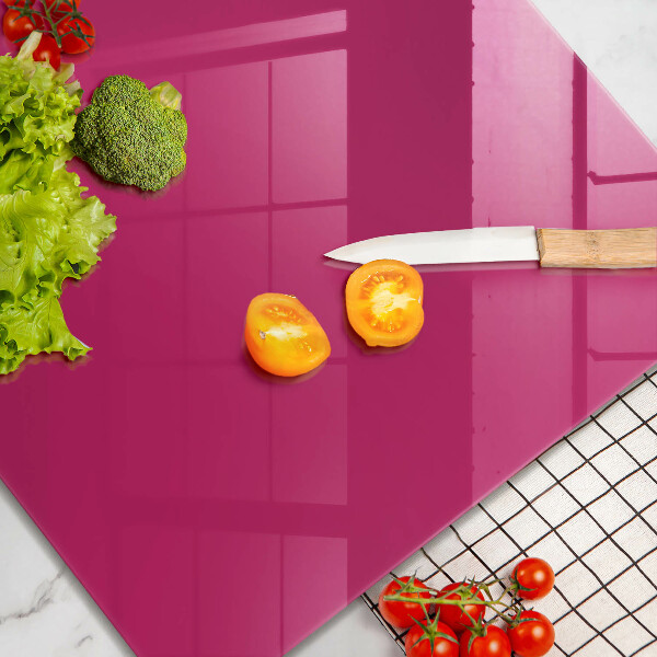 Skärbräda av glas Kolor różowy