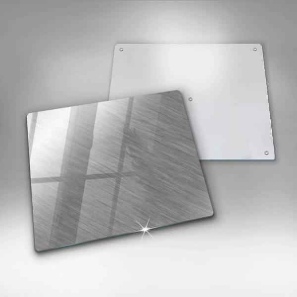 Skärbräda av glas Bakgrund textur metall