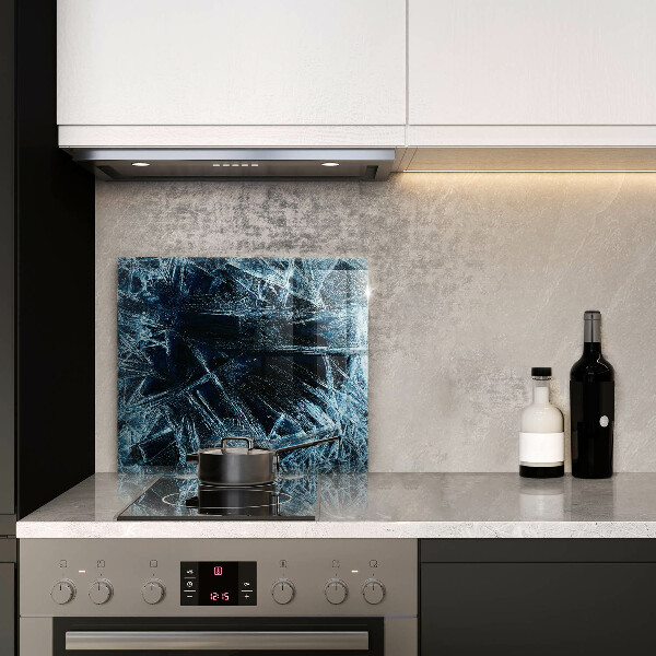 Skärbräda av glas Skarp isstruktur