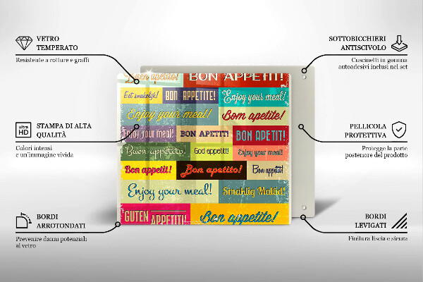 Skärbräda av glas God aptit undertexter språk