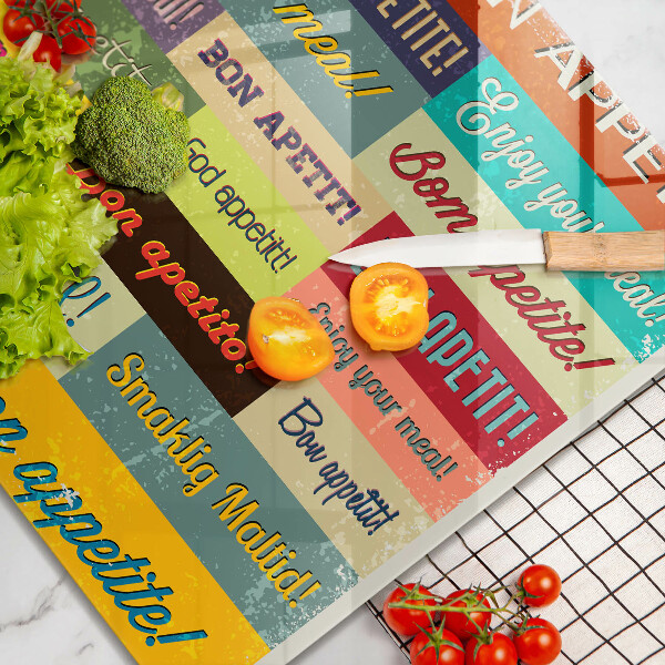 Skärbräda av glas God aptit undertexter språk