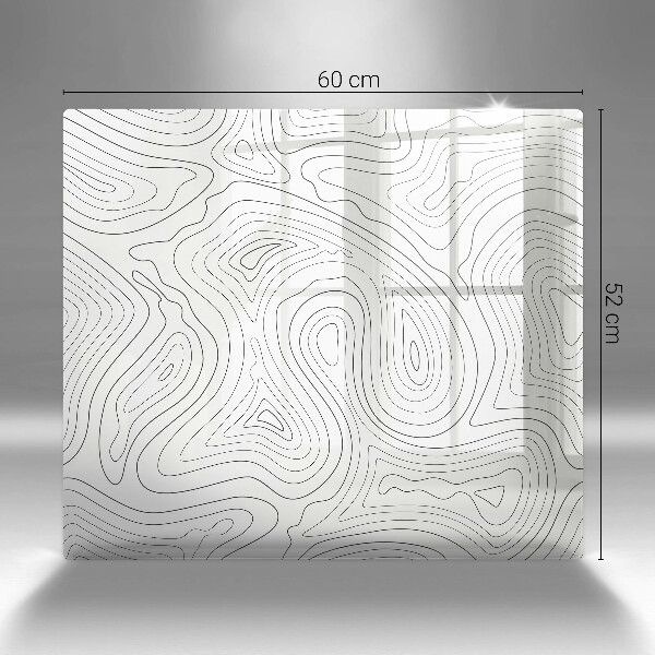 Skärbräda av glas Abstraktionsformer