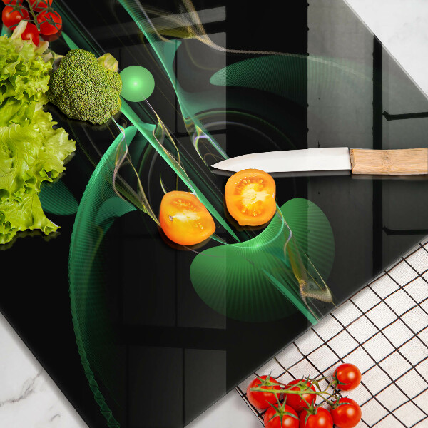 Skärbräda av glas Modern abstraktion