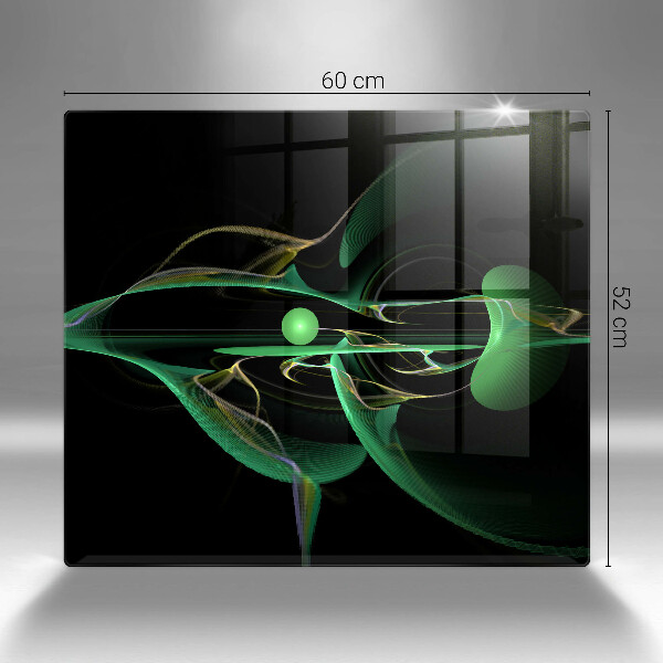 Skärbräda av glas Modern abstraktion